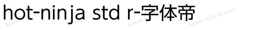 hot-ninja std r字体转换
